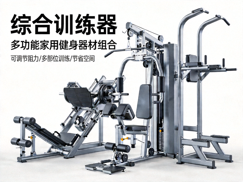 综合训练器 - 多功能家用健身器材组合